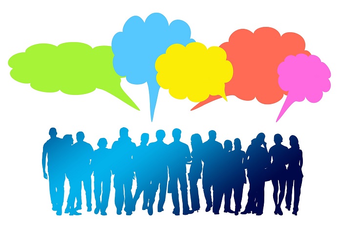 Exchange information with people