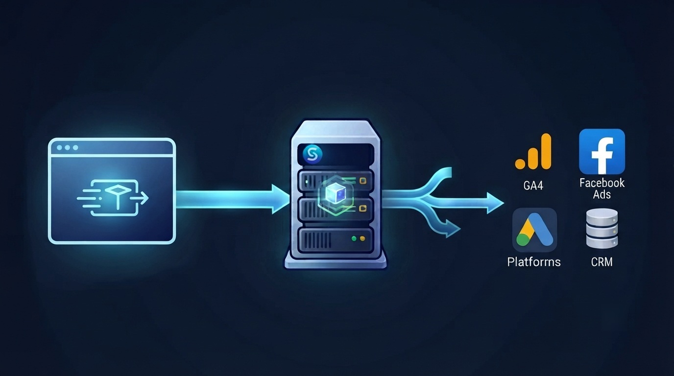 Stape server side process